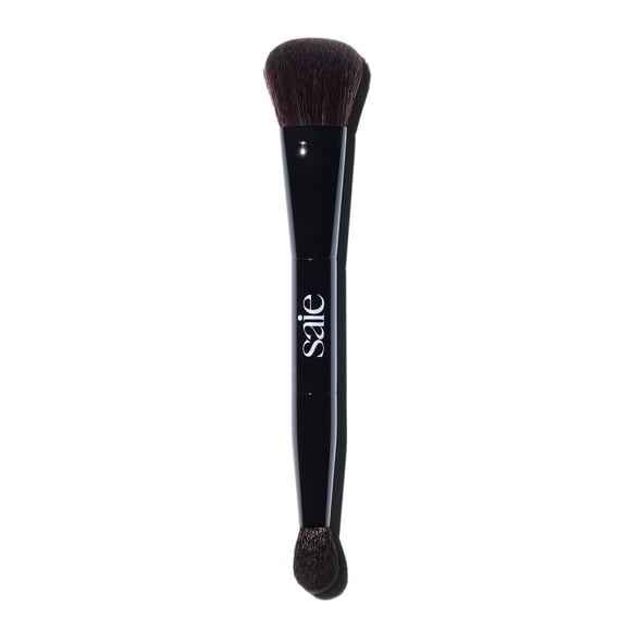 Brocha de maquillaje Saie The Double Brush para polvo y crema