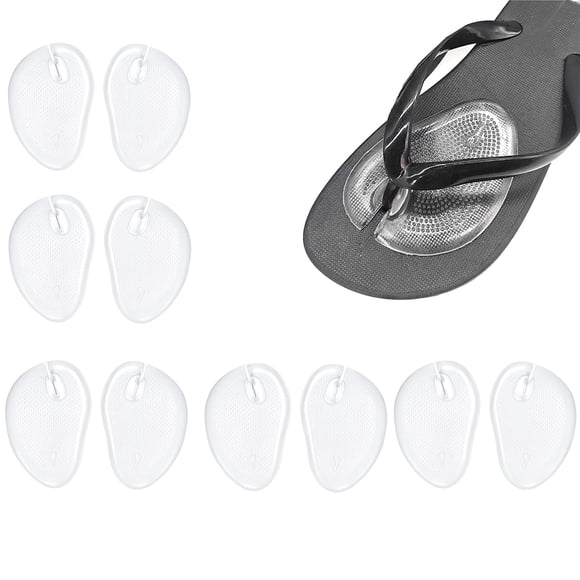Almohadillas Metatarsales De Gel Para Sandalias Tipo Flip Flop Silicona Transparente 5 Pare