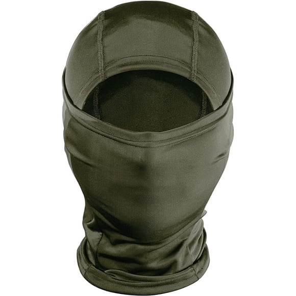 Mascarilla facial con pasamontañas ONETIGRIS, envoltura integral para la cabeza, poliéster verde