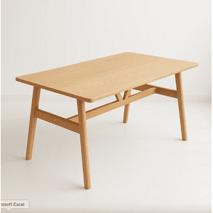 Habita2 Chile - Mesa Ray De Comedor 120X70 Simil Madera