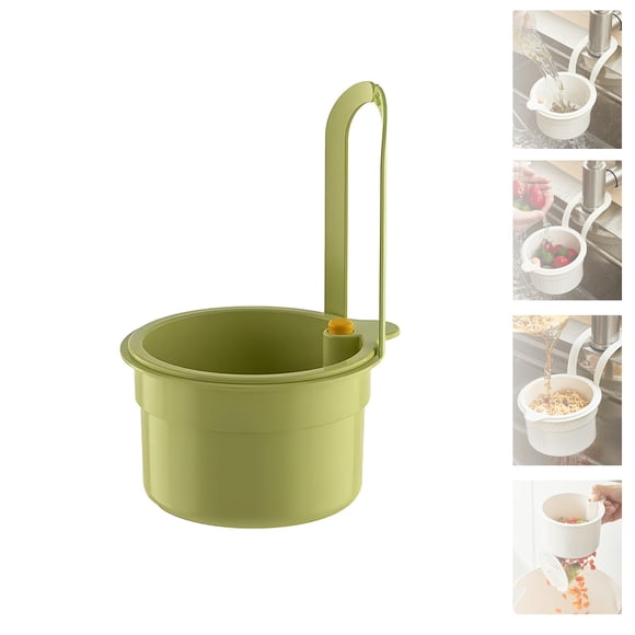 Colador colgante para grifo de cocina Auomuo, cesta de drenaje automática de presión