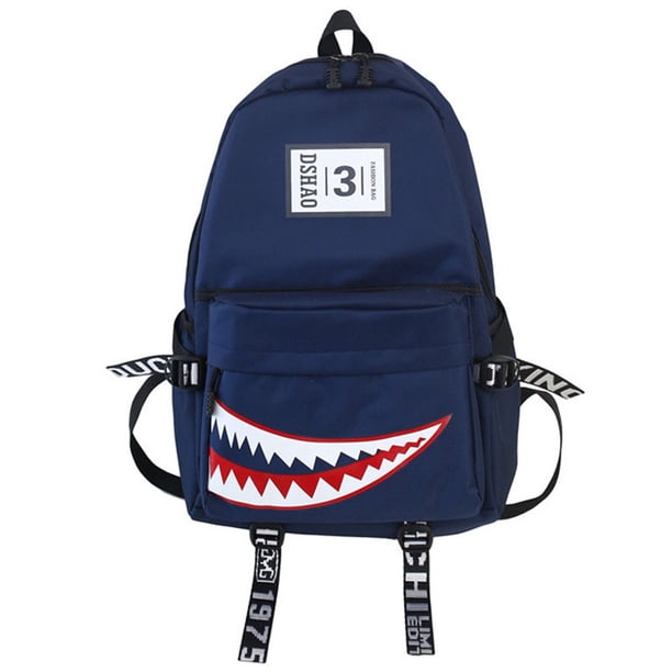 New Trendy Shark Backpacks Teenagers School Student Book Bags Unisex Waterproof Travel Bags Cool Anime Designer Packsack Satchel