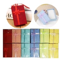 Genérica - 48Pcs Cajas Carton Joyas Conjuntos Cadenas 8X5Cm Para Caja De Embalaje Para Joyas