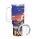 thumbnail image 3 of Los Inseparables Vaso aislado de acero inoxidable con asa, diseño temático, regalo para familia, amigos y fans; incluye pajita y encaja en el portavasos estándar, 40 oz, 3 of 6