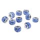 thumbnail image 2 of 10pcs European Spacer Beads Rhinestone Pulsera Joyas Resultados Azul, 2 of 5