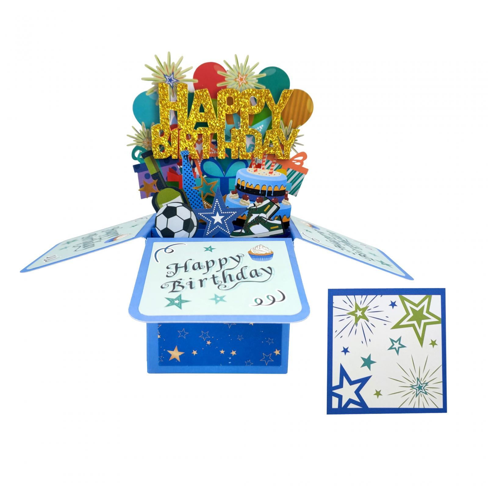 Magideal - Tarjeta De , Tarjetas De Felicitación 3d, Tarjetas De Cumpleaños Emergentes Con Tarjeta De Notas, Tarjetas Emergentes, Regalos De