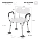 thumbnail image 2 of Silla Baño Ducha 3 En 1 Soporte Antideslizante Agarradera, 2 of 8