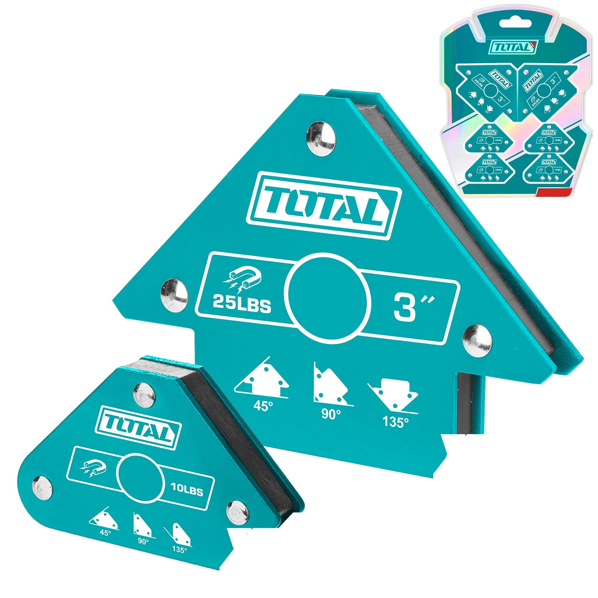 Kit Escuadra Magnetica 6 Piezas Total