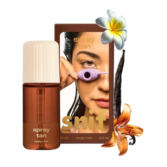 Body Mist Snif, bronceador, solar tropical, 75 ml, limpio y vegano