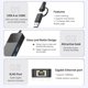 thumbnail image 4 of Hub adaptador USB C a Ethernet ALL-LUCKY 4 en 1 con 3 puertos USB 3.0, 4 of 8
