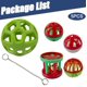 thumbnail image 3 of Bola de premios nsgglecher para conejos – Enriquecimiento – Verde, 3 of 5