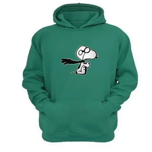 Genérico - Polerón Canguro Snoopy Verde Aguamarina Talla L Unisex