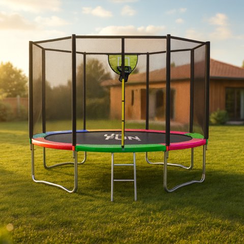 Cama Elástica Upfun 3,66M Multicolor + Aro