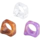 thumbnail image 1 of 3 anillos geométricos gruesos Coldeul con patrón de mármol, anillos acrílicos, joyería, regalo para mujeres y niñas, 1 of 7