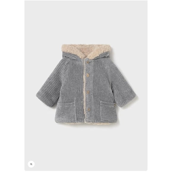 Abrigo reversible gris 12 Meses