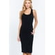 thumbnail image 1 of Vestido Midi sin Mangas con Espalda Cruzada Negro M, 1 of 5