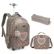 thumbnail image 1 of Children School Rolling Backpack Bag Wheeled Backpack for Boys School Trolley Bag Wheels Kids Travel Luggage Trolley Bag Set, 1 of 3
