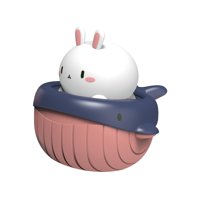 Magideal - Juguetes Flotantes, Juguetes De Bañera De Agua Pulverizada, Juego De Bañera, Juguetes De Baño De Playa Interactivos Para Bebés, Juguetes De Bañera Con Conejo