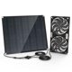 thumbnail image 1 of Kit de ventilador solar Moajerry de 30 W, resistente a la intemperie, con doble ventilador, 1 of 7