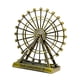 thumbnail image 4 of Escultura Moderna De La Estatua De La Rueda De La Fortuna Giratoria Para El Estante Del Gabinete De La TV De La Mesa Bronce, 4 of 5