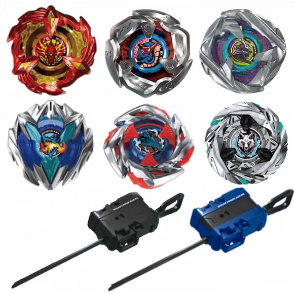 Set de 6 trompos giratorios Cunjxtan Metal Fusion