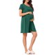 thumbnail image 4 of INSPIRE CHIC Vestido de Trabajo para Mujeres de Manga Corta para Maternidad, Lactancia y Postparto con Botón en la Espalda 2XL Verde, 4 of 6