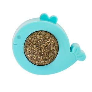 Genérico - Juguetes De Pared De Hierba Gatera Giratoria Limpieza De Dientes Juguete De Gatito Interactivo Para Gatito Azul