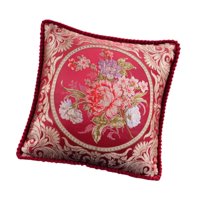 Bothyi - Funda De Almohada Decorativa Europea Para Decoración Del Hogar, Sofá, Sillón, Color Rojo
