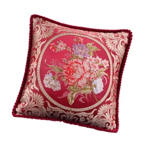 Bothyi - Funda De Almohada Decorativa Europea Para Decoración Del Hogar, Sofá, Sillón, Color Rojo