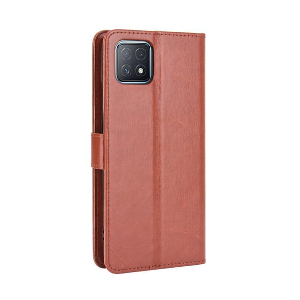 Funda tipo libro para OPPO A73 5G/A72 5G, cartera todo‑en‑uno, funda multifuncional con tarjetero y correa de muñeca desmontable
