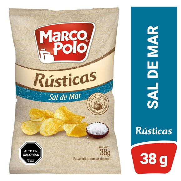 Papas Rústicas Sal de Mar, 38 g