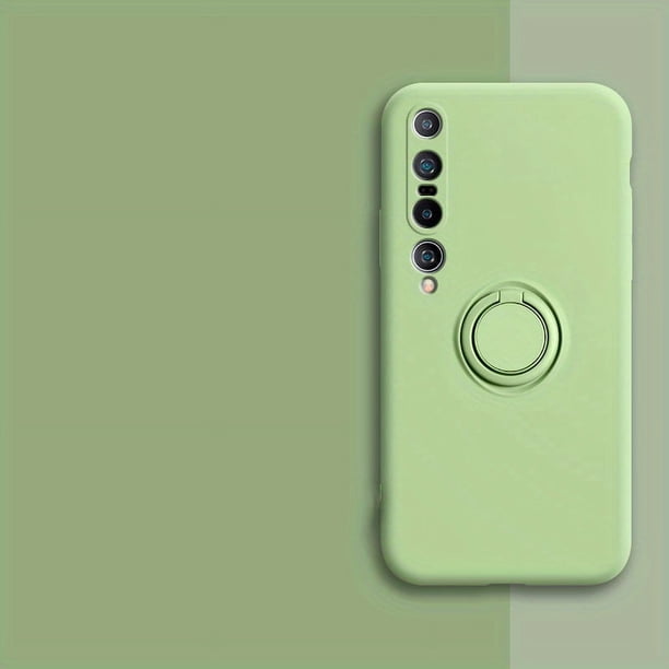 Suitable For Xiaomi 10 Phone Case Integrated Bracket Car Magnetic Suction Xiaomi 10 Pro Protective Cover Anti-fall Full Package Edge Liquid Pure Color Simple Stylish Trend MIUI Stand Bracket