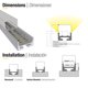 thumbnail image 2 of Perfil de Aluminio Linear, 2 of 3