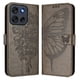 thumbnail image 2 of Funda cartera mariposa para Motorola Moto G56 con soporte y ranuras para tarjetas Gris, 2 of 5