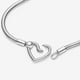 thumbnail image 3 of Pulsera Pandora Moments Cadena Serpiente Cierre Corazón Plata, 3 of 7