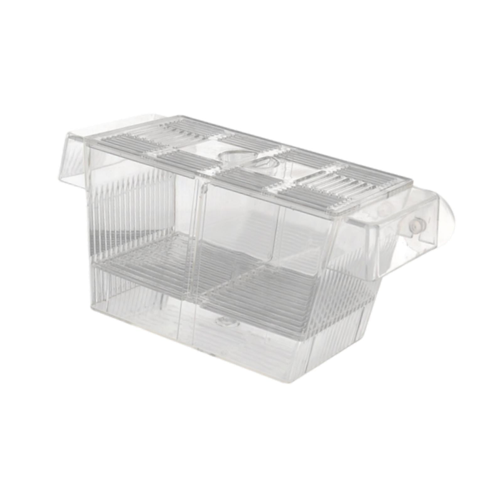 Magideal - Separador De Criadero De Caja De Reproducción De Peces, Huevo De Pescado Aislado, Con Tazas De Succión, Caja De Eclosión De Flotador Para Guppy Betta L