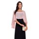 thumbnail image 5 of Chal Pukguro de Chifón Rosa Blush para Eventos Nocturnos, 5 of 6