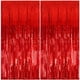 thumbnail image 1 of Telón de fondo de cortina de aluminio K.E.J., rojo metalizado, paquete de 2, 1 of 7