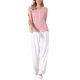 thumbnail image 2 of INSPIRE CHIC Blusas de Ojal para Mujer de Verano Cuello en V Manga Corta Tejido Camisas Abotonadas S Rosa, 2 of 6