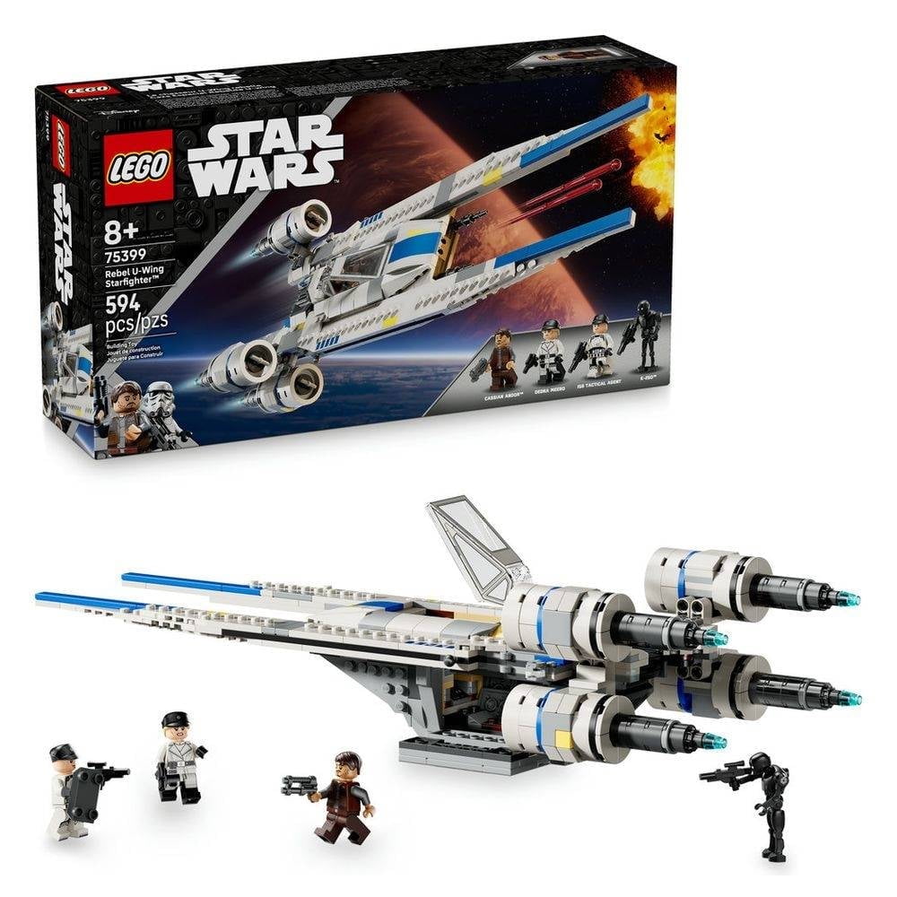 Set Lego Star Wars Caza Estelar Rebelde Ala-u 594 Piezas
