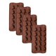 thumbnail image 1 of 4 Moldes De Chocolate Molde De Silicona Molde De Navidad Color Marrón 15cavid: 5arbol, 5 , 5 Santa M, 1 of 11