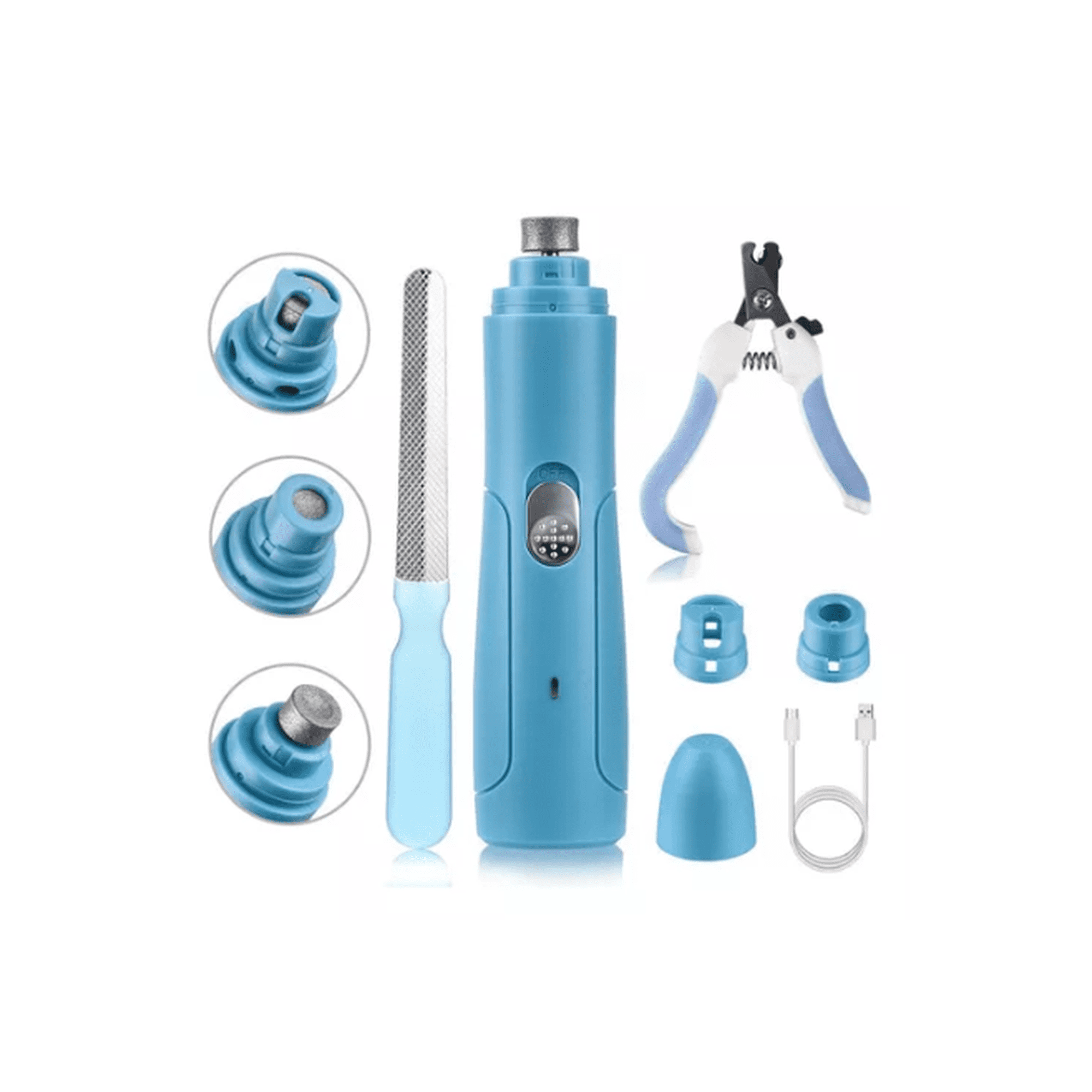 Bienok - Kit Completo De Cortauñas Lima Eléctrica De Perro Y Mascotas