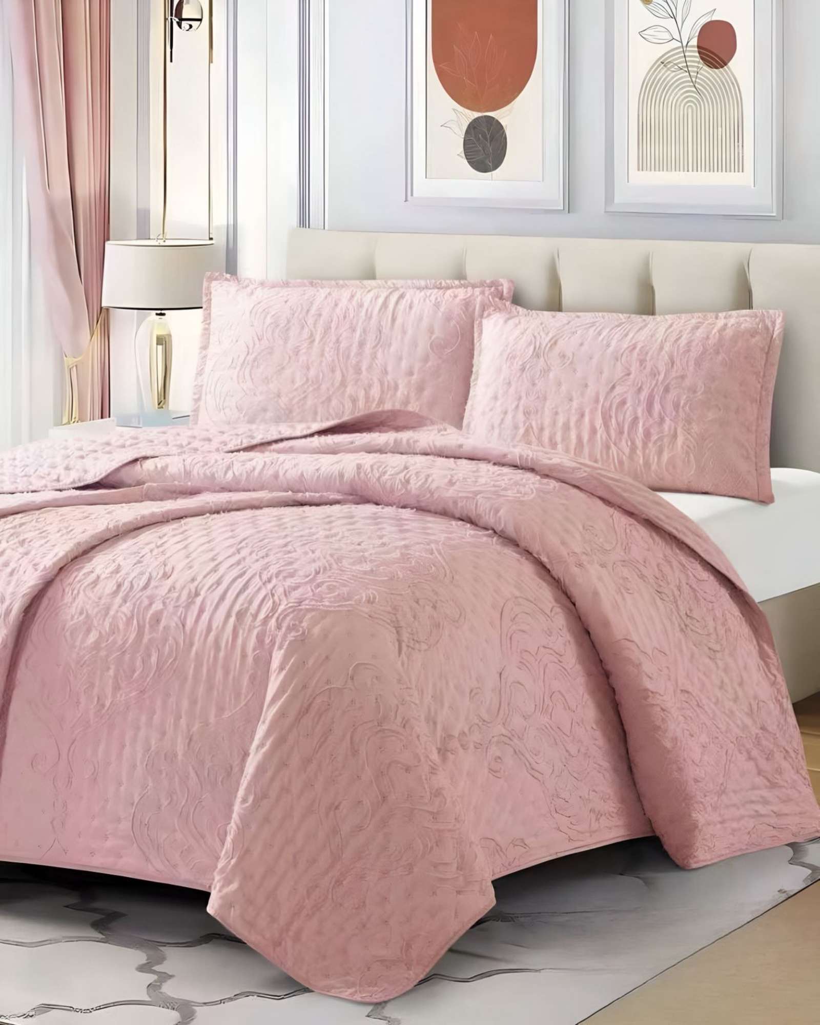 Meipulis - Cobertor Colcha Quilt Tufting De Lujo Suave King