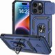 thumbnail image 2 of Funda Resistente Anillo Soporte iPhone 15 Pro Privacidad Cámara Montaje Magnético Azul, 2 of 6
