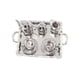 thumbnail image 3 of 10 piezas 1:12 casa de muñecas en miniatura de metal plata de té de café conjunto de vajilla, 3 of 3