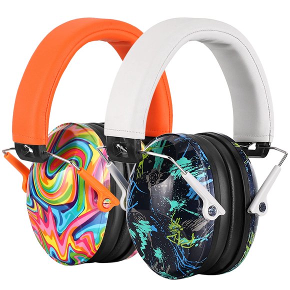 Protección auditiva para niños PROHEAR 032, paquete de 2 unidades, NRR, 25 dB, naranja y blanco