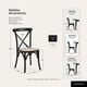 thumbnail image 4 of Silla Comedor Madera Ratán Apilable Crossback Negra, 4 of 8