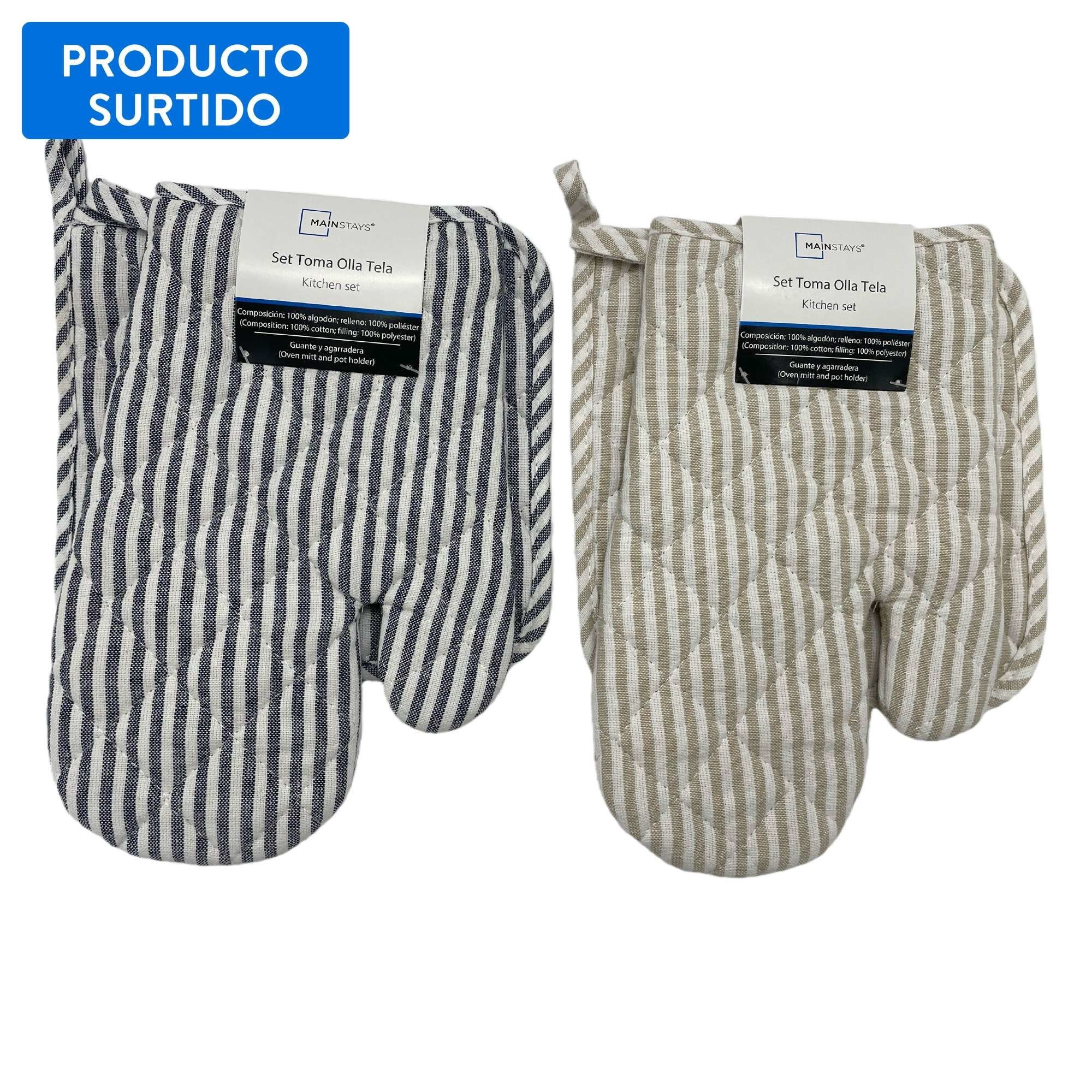 Guante Horno 100% algodón 18cm Surtido