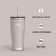 thumbnail image 2 of Termo Mug Icon Acero Con Bombilla 710ml Beige, 2 of 5