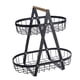 thumbnail image 5 of Cesta De Frutas Cesta De Almacenamiento De Alambre Para Comedor Baño Cocina Encimera Negro, 5 of 5